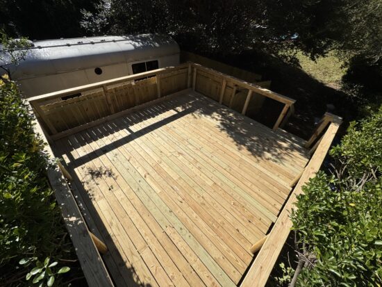 Restoria Hostel Glaming Tent Deck